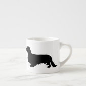 Dachshund Long Hair - Silhouette 1 Espresso Kop (Rechts)