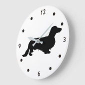 Dachshund Long Hair - Silhouette 1 Grote Klok (Hoek)