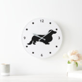 Dachshund Long Hair - Silhouette 1 Grote Klok (Huis)