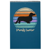 Dachshund Long Hair - Silhouette 1 Kalender (Hoes)