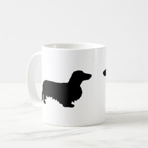 Dachshund Long Hair - Silhouette 1 Koffiemok