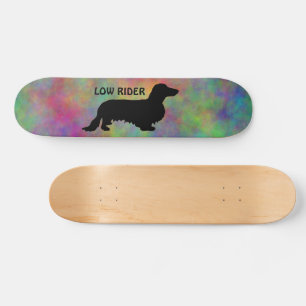 Dachshund Long Hair - Silhouette 1 Persoonlijk Skateboard