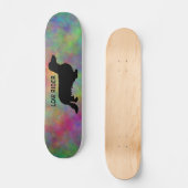 Dachshund Long Hair - Silhouette 1 Persoonlijk Skateboard (Voorkant)