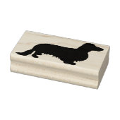 Dachshund Long Hair - Silhouette 1 Rubberstempel (Stempel)