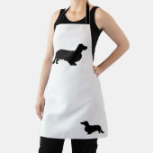 Dachshund Long Hair - Silhouette 1 Schort (Insitu)