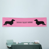 Dachshund Long Hair - Silhouette 1 Spandoek (Beurs)