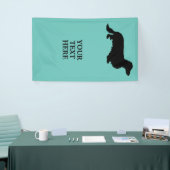 Dachshund Long Hair - Silhouette 1 Spandoek (Beurs)