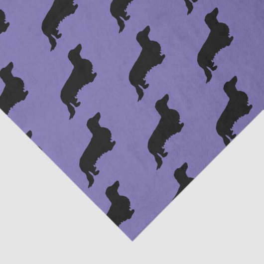Dachshund Long Hair - Silhouette 1 Tissuepapier (Detail)