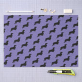 Dachshund Long Hair - Silhouette 1 Tissuepapier (Craft)