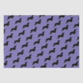 Dachshund Long Hair - Silhouette 1 Tissuepapier (Voorkant)