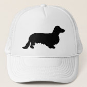 Dachshund Long Hair - Silhouette 1 Trucker Pet (Voorkant)