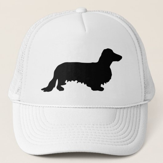 Dachshund Long Hair - Silhouette 1 Trucker Pet (Voorkant)