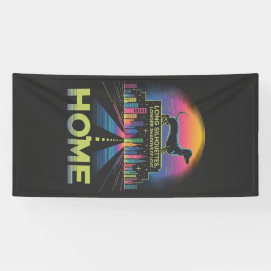 Dachshund Long Silhouettes, Longer Shadows Of Love Spandoek (Horizontaal)