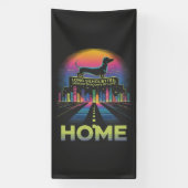 Dachshund Long Silhouettes, Longer Shadows Of Love Spandoek (Verticaal)