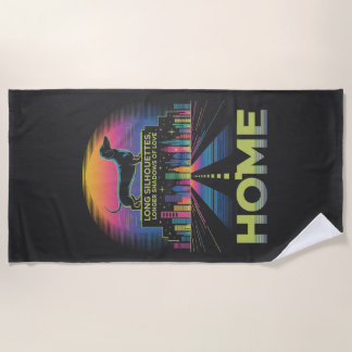 Dachshund Long Silhouettes, Longer Shadows Of Love Strandlaken