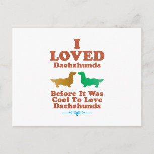 Dachshund Longhaire Briefkaart