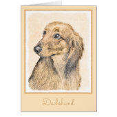 Dachshund (Longhaire) Schilderen - Oorspronkelijke (Voorkant)