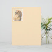 Dachshund (Longhaire) Schilderen - Oorspronkelijke (Staand voorkant)