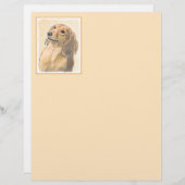 Dachshund (Longhaire) Schilderen - Oorspronkelijke (Voorkant / Achterkant)