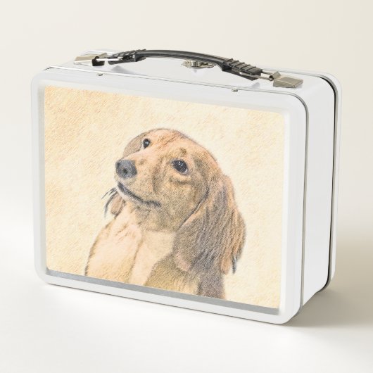 Dachshund (Longhaire) Schilderen - Oorspronkelijke (Achterkant)