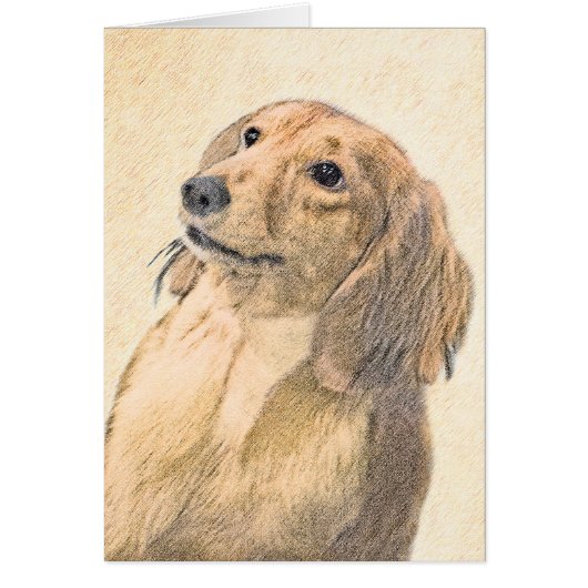 Dachshund (Longhaire) Schilderen - Oorspronkelijke (Voorkant)