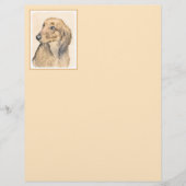 Dachshund (Longhaire) Schilderen - Oorspronkelijke (Voorkant)