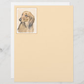 Dachshund (Longhaire) Schilderen - Oorspronkelijke (Voorkant / Achterkant)