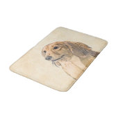 Dachshund (Longhaire) Schilderen - Oorspronkelijke Badmat (Gekanteld)