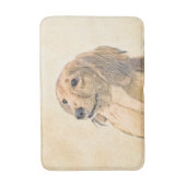 Dachshund (Longhaire) Schilderen - Oorspronkelijke Badmat (Voorkant Verticaal)
