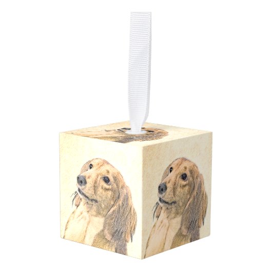 Dachshund (Longhaire) Schilderen - Oorspronkelijke Decoratie (Voorkant hoekig)
