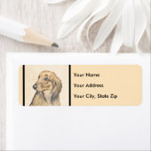 Dachshund (Longhaire) Schilderen - Oorspronkelijke Etiket (Insitu)