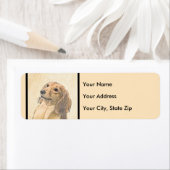 Dachshund (Longhaire) Schilderen - Oorspronkelijke Etiket (Insitu)