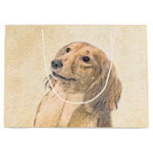 Dachshund (Longhaire) Schilderen - Oorspronkelijke Groot Cadeauzakje (Voorkant)