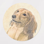 Dachshund (Longhaire) Schilderen - Oorspronkelijke Labels (Design 2)