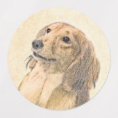 Dachshund (Longhaire) Schilderen - Oorspronkelijke Labels (Design 1)