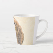 Dachshund (Longhaire) Schilderen - Oorspronkelijke Latte Mok (Rechts)