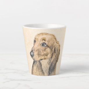 Dachshund (Longhaire) Schilderen - Oorspronkelijke Latte Mok