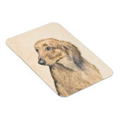 Dachshund (Longhaire) Schilderen - Oorspronkelijke Magneet (Rechterzijde)