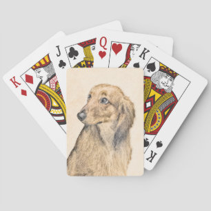 Dachshund (Longhaire) Schilderen - Oorspronkelijke Pokerkaarten