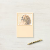Dachshund (Longhaire) Schilderen - Oorspronkelijke Post-it® Notes (Op bureau)