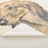 Dachshund (Longhaire) schilderen - Oorspronkelijke Sherpa Deken (3/4)