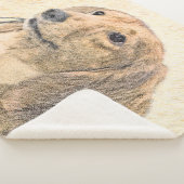 Dachshund (Longhaire) Schilderen - Oorspronkelijke Sherpa Deken (3/4)