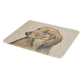 Dachshund (Longhaire) Schilderen - Oorspronkelijke Snijplank (Hoek)