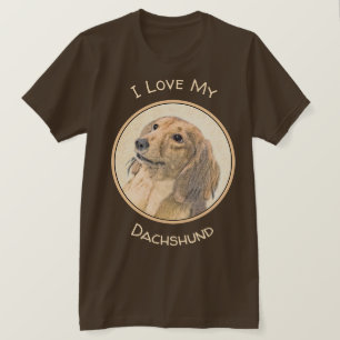 Dachshund (Longhaire) Schilderen - Oorspronkelijke T-shirt