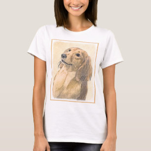 Dachshund (Longhaire) Schilderen - Oorspronkelijke T-shirt