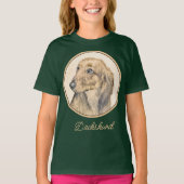 Dachshund (Longhaire) Schilderen - Oorspronkelijke T-shirt (Voorkant)