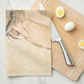 Dachshund (Longhaire) Schilderen - Oorspronkelijke Theedoek (Quarter Fold)