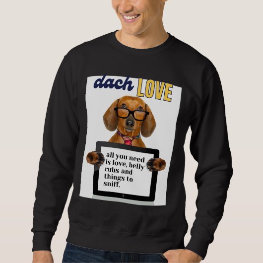 Dachshund Love 430 Trui (Voorkant)