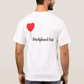 Dachshund Love Balloon: Dachshund Dad Edition T-shirt (Achterkant)