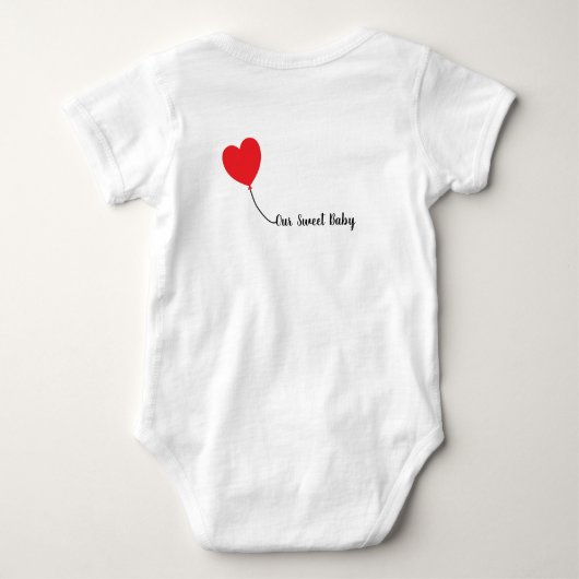 Dachshund Love Balloon Shirt – Sweet Baby Edition (Achterkant)